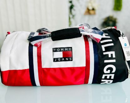 Picture of Tommy Jeans Hil Figer Travel GYM  Mix Colour (Black White Red) Bag