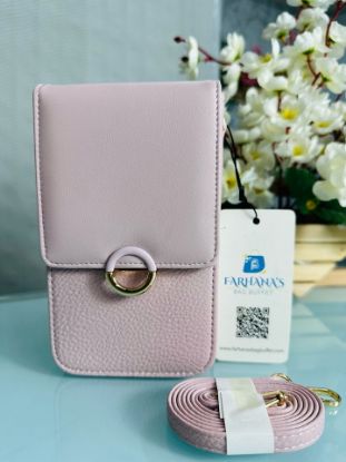 Picture of Raccoita Plastica Brand Ring Logo Pink Mobile Bag