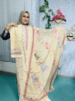 Picture of Rivva premium Quality Three-pecs (Printed & Embroidery)