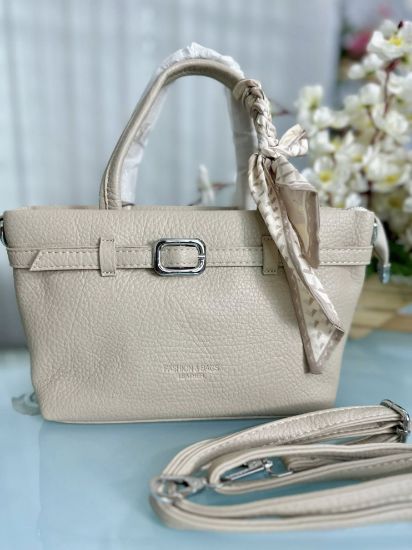 Picture of Fashion & Bags Premium Leather Beige Colour Bag