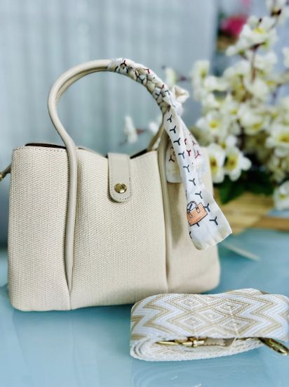 Picture of High Quality Stylish Hand Beige Bag