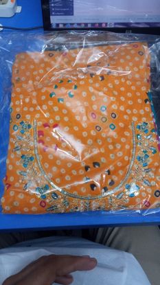 Picture of Chundy Cotton Fabrics Yellow Colour Three-pecs