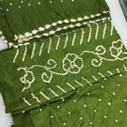 Picture of Chunri Brand Exclusive Cotton Green Three Pecs