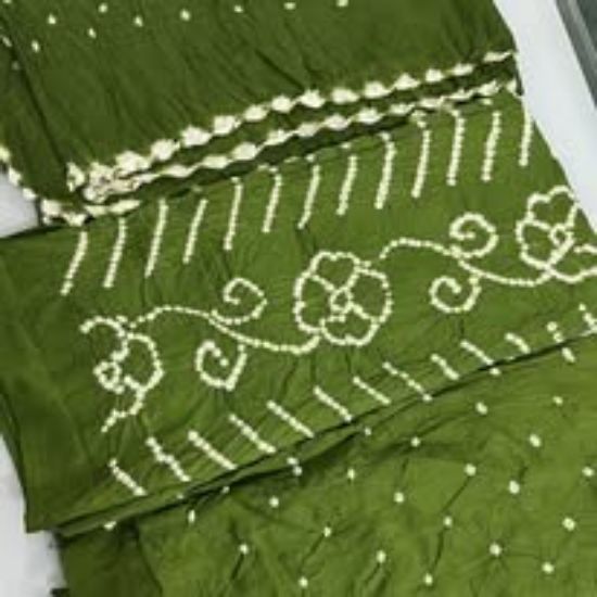Picture of Chunri Brand Exclusive Cotton Green Three Pecs
