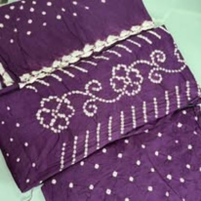 Picture of Chunri Brand Exclusive Cotton Purple Three Pecs