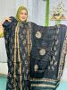 Picture of Maheshwari Batiks Cotton Fabrics Black Color Three Piece 