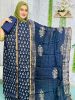 Picture of Maheshwari Batiks Cotton Fabrics Blue Color Three Piece 