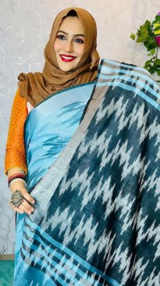 Picture of Panchi Harigental Texture Silk Fabrics Formal Sharee (2450)
