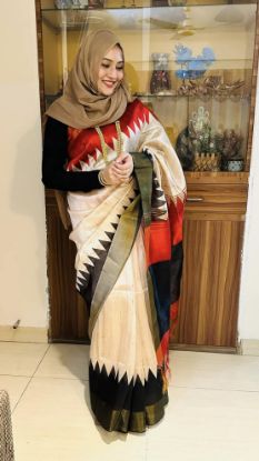Picture of Tosor Silk Multi Color Premium Sharee