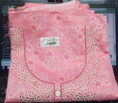 Picture of Indian  Gorgeous Party Mix Cotton Three Piece 