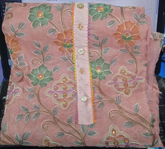 Picture of Indian Party Silk Three Pieces(2680)