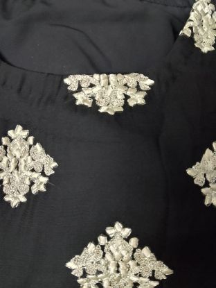 Picture of Ready Georgette Premium Three Piece  Black 
