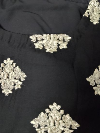 Picture of Ready Georgette Premium Three Piece  Black 