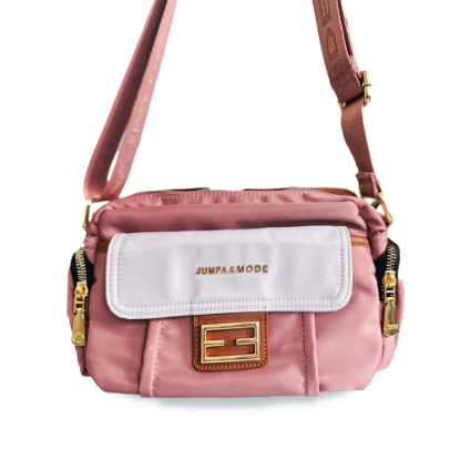Picture of JUNFA & MODE High Quality Fabric Pink Bag ( Font Metal Snap)