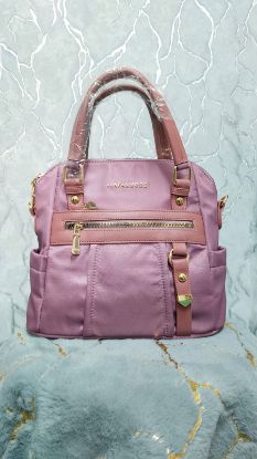 Picture of Junfa & Mode Backpack With Side Carry Pink Bag