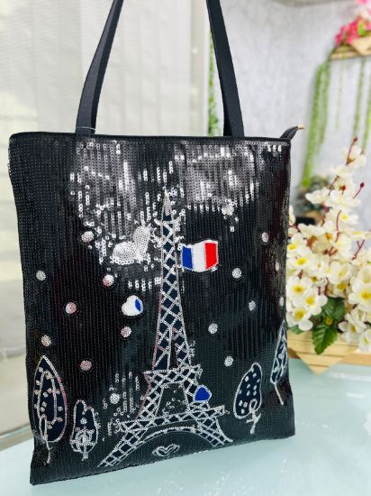 Picture of Premium Leather Sequence Tote Bag