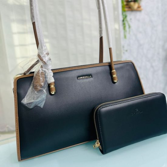 Picture of Chrisbella Women’s Black Shoulder Bag with Bonus Purchase