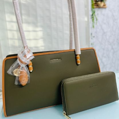Picture of Chris Bella Luxurious Army Green Shoulder Bag – Bold, Stylish, and Effortlessly Versatile
