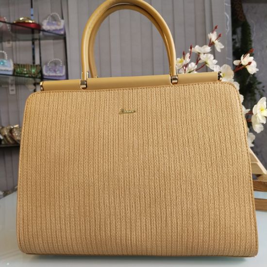 Picture of Butun Brand Premium Leather Handbag with Long Belt – Radiant Yellow