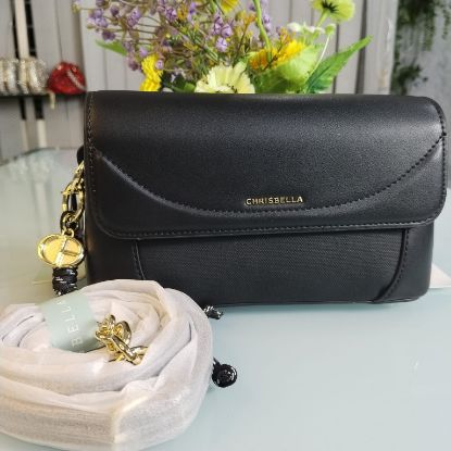 Picture of 🖤 Chrisbella Brand Luxurious Crossbody Belt Bag – Classic Black