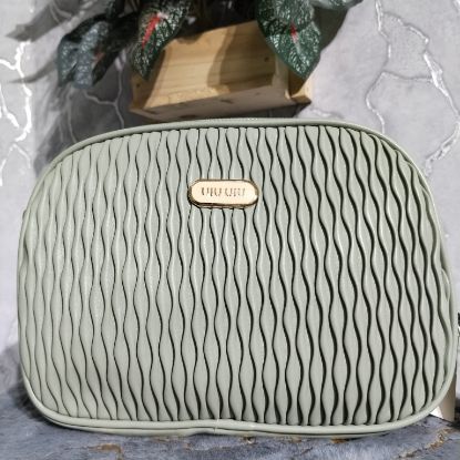 Picture of Luxurious Crossbody Belt Bag – Light Green Leather (9x7")