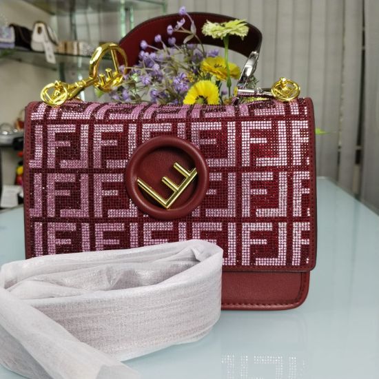 Picture of China Luxurious Hand Bag with Long Belt – Purple