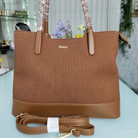 Picture of Butun Brand Luxurious Hand Bag with Long Belt – Brown