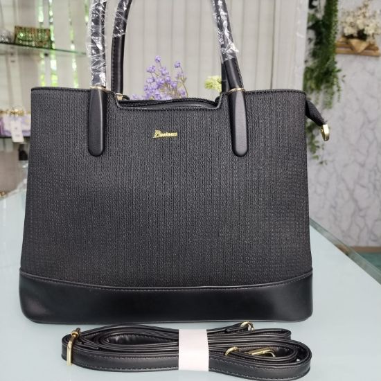 Picture of Butun Brand Luxurious Hand Bag with Long Belt – Black