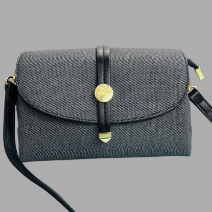 Picture of Luxury Leather Shoulder Bag with Belt Strap – 8.5x6.5 inch