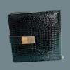 Picture of Luxury Glossy Leather Wallet with Secure Clasp Lock – 4.5" x 4.5"