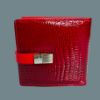 Picture of Luxury Glossy Leather Wallet with Secure Clasp Lock – 4.5" x 4.5"