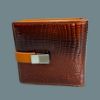 Picture of Luxury Glossy Leather Wallet with Secure Clasp Lock – 4.5" x 4.5"