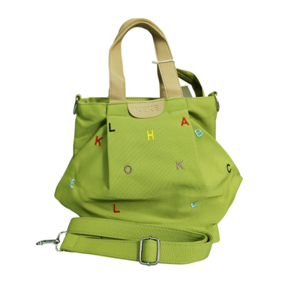 Picture of Hello Keke Versatile Fabric Hand Bag with Long Belt – 12.5×9"