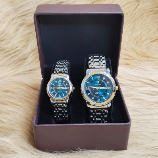 Picture of Poedagar Brand Luxurious Couple Watch – Elegant Matching for Him & Her