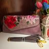 Picture of Floral Embroidery Hand Purse with Long Belt (2868)