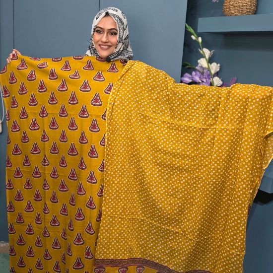 Picture of Joypuri Cotton Two Piece Dress (GA:059)