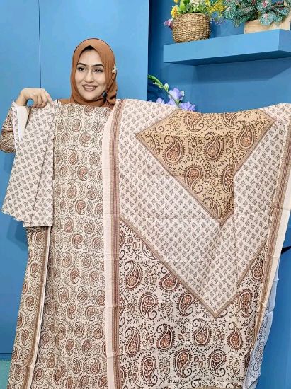 Picture of kota Print Cotton Three Piece Dress 