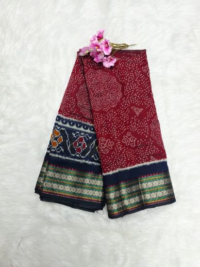 Picture of Chundri Maheshwari Silk Saree