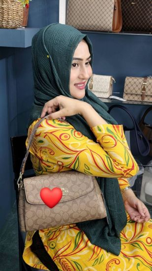 Picture of Coach Brand Signature Premium Leather Shoulder Bag 